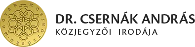 Dr. Csernák András Közjegyzői Irodája